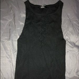 Black crop top